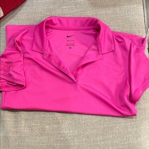 Nike Women's Hot Pink golf Polo